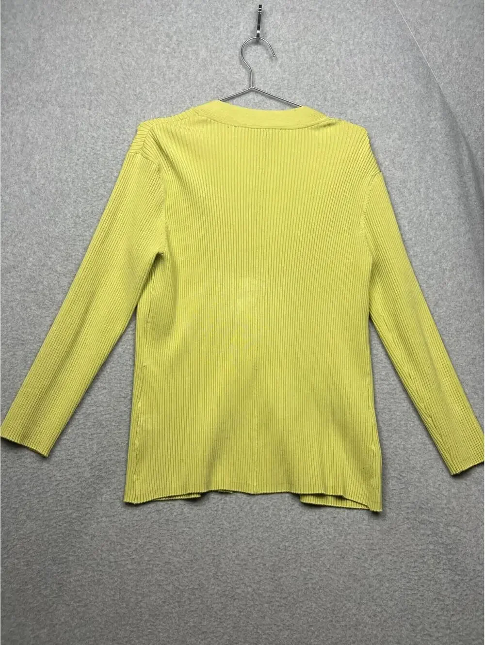 LAFAYETTE 148 Open Front Silk Knit Cardigan Womens Size L Minimalist